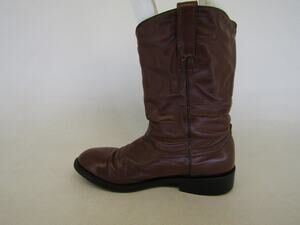 COWTOWN Mens Size 7.5 EE Brown Leather Roper Cowboy Western Boots